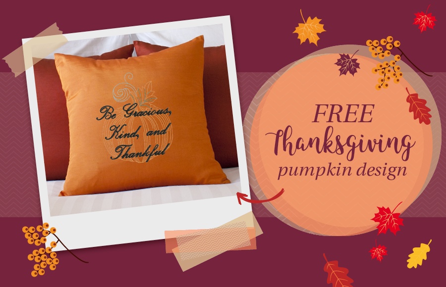 Thanksgiving DIY Embroidery Inspirations with FREE Design Hatch Blog