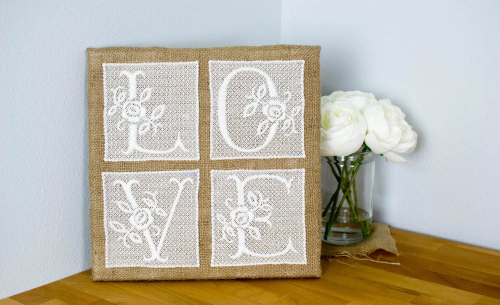 Free Standing Lace Wall Art Project
