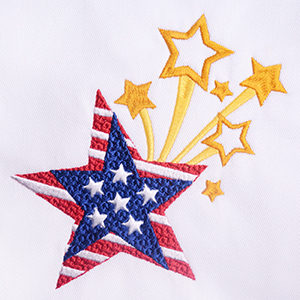 Digitizing the Patriotic Star Embroidery Design