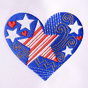 Celebrating 4th of July with Machine Embroidery