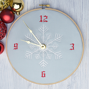 Read more about the article Time is Ticking! Last ’Minute’ Embroidered Clock Christmas Gift