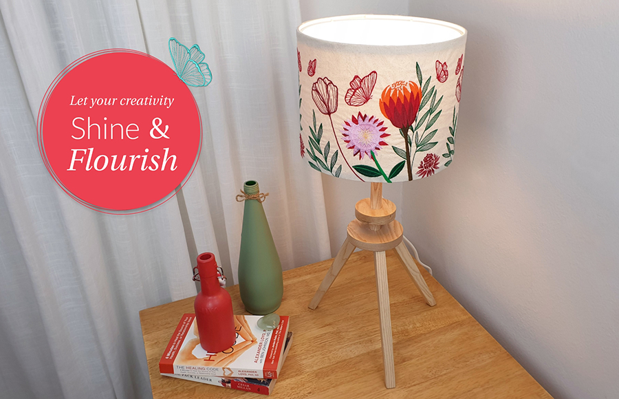 Illuminate Your Space with Machine Embroidery: A Lamp Shade